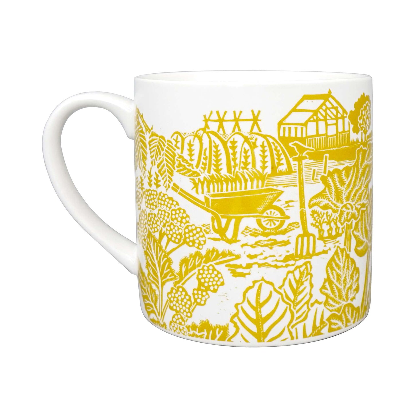 Ceramic Mug Vegetable Garden Yellow