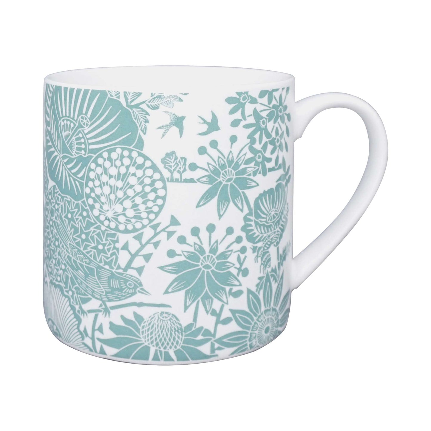 Ceramic Mug – Floral Birds & Butterflies