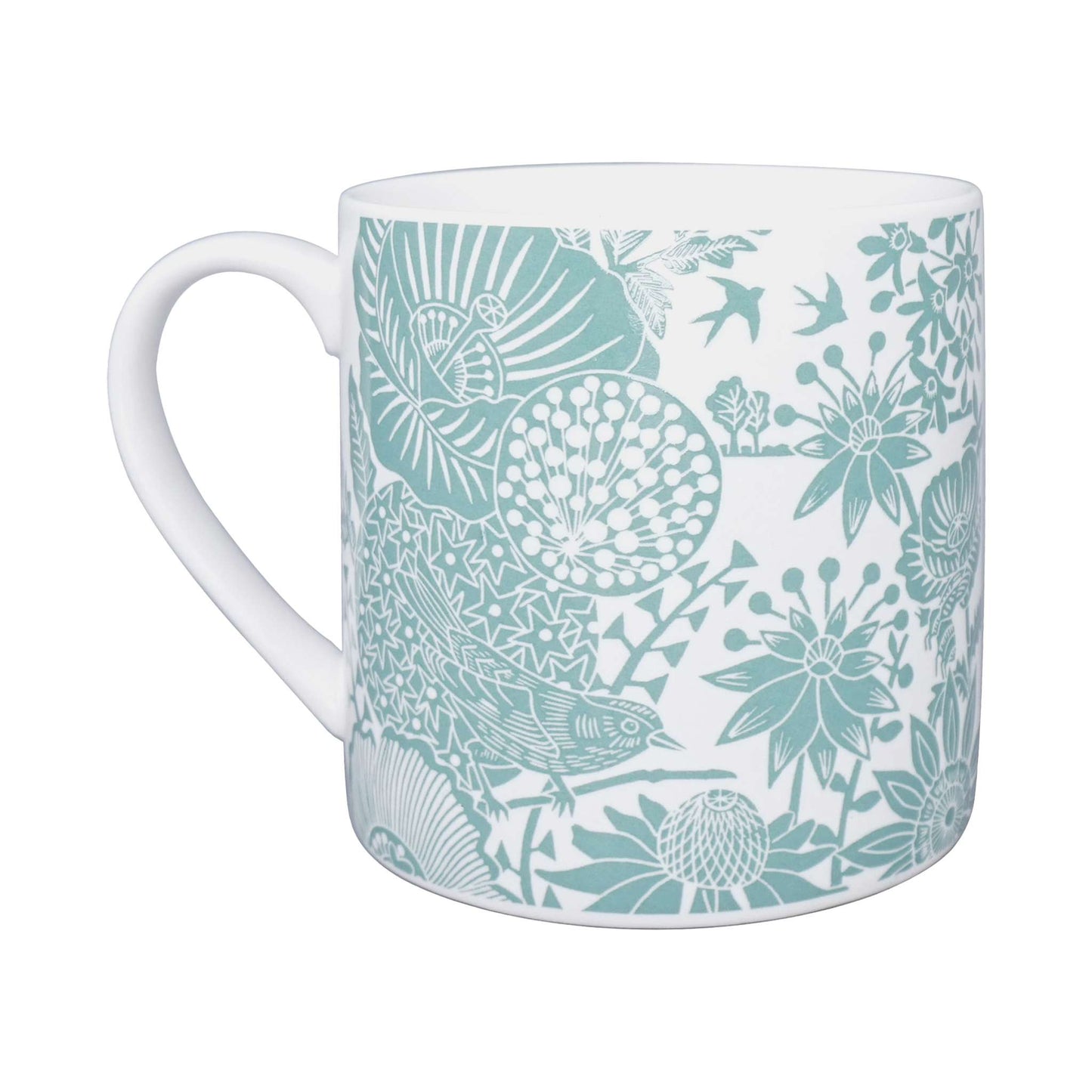 Ceramic Mug – Floral Birds & Butterflies