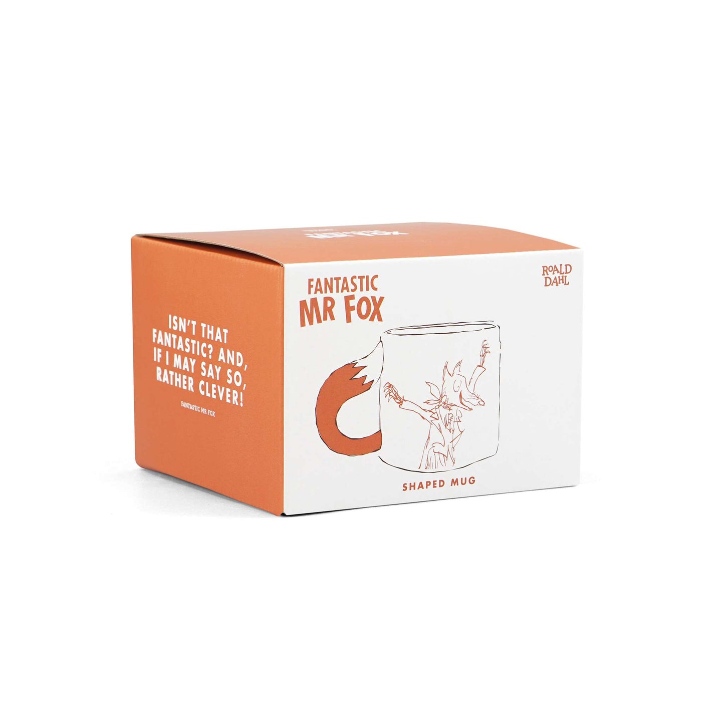 Ceramic Fox Tail Shaped Mug Roald Dahl Fanastic Mr Fox