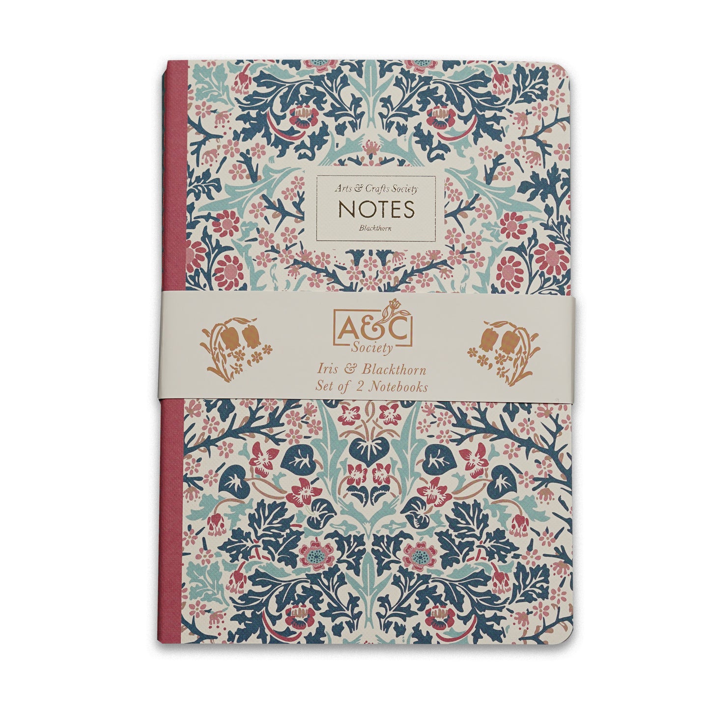 Vintage Floral Notebook Set of 2– Blackthorn & Iris
