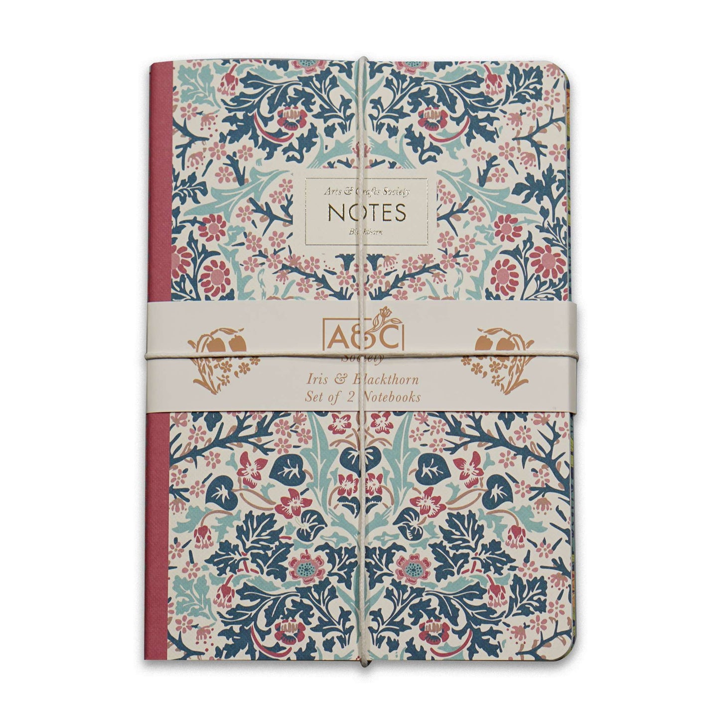 Vintage Floral Notebook Set of 2– Blackthorn & Iris