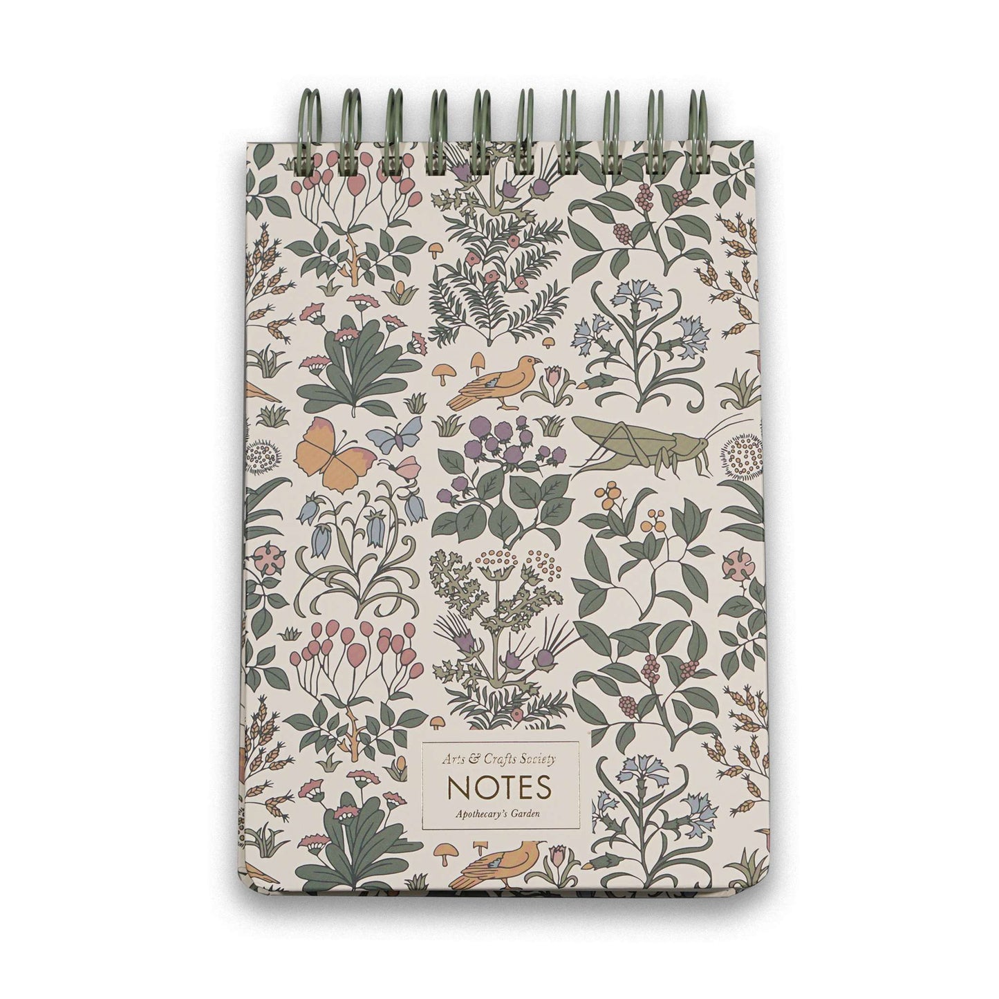 Vintage Botanical Spiral Notebook - Floral Garden