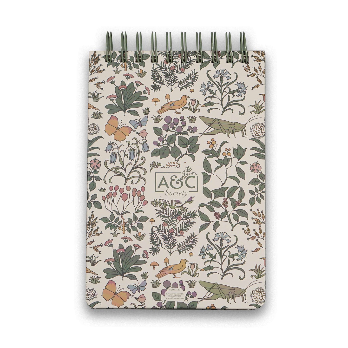 Vintage Botanical Spiral Notebook - Floral Garden