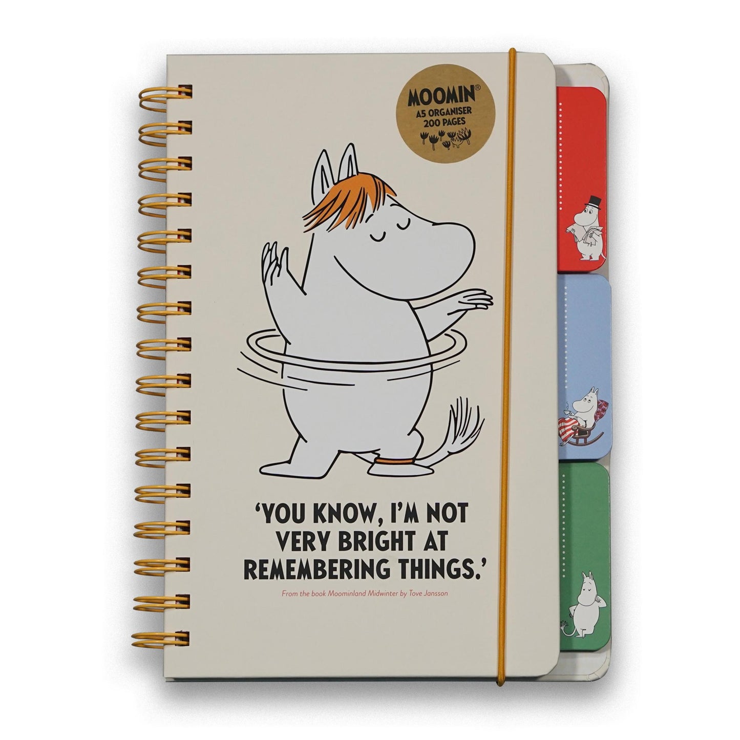 A5 Spiral Get Organised Notebook – Moomin – (In a Spin)