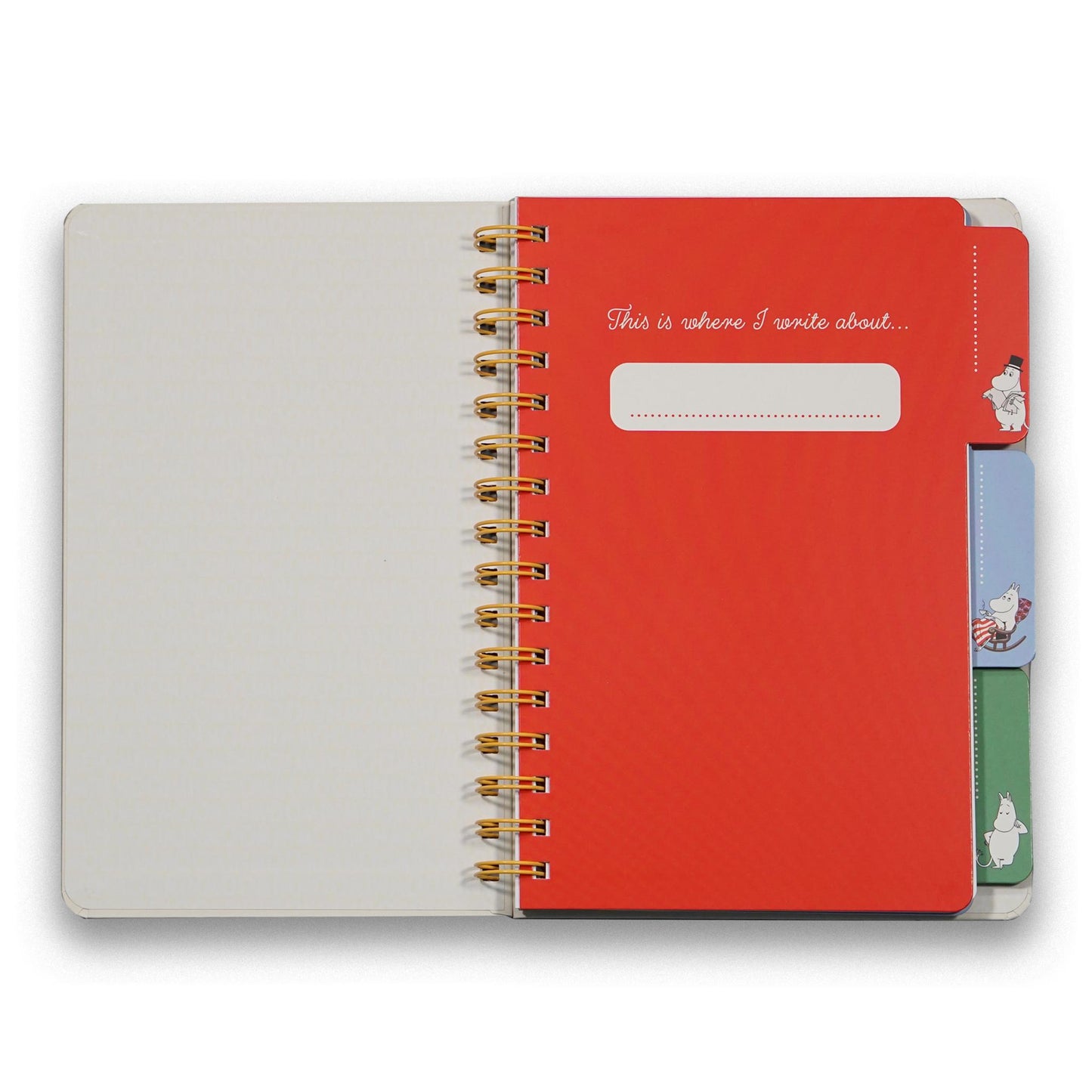 A5 Spiral Get Organised Notebook – Moomin – (In a Spin)