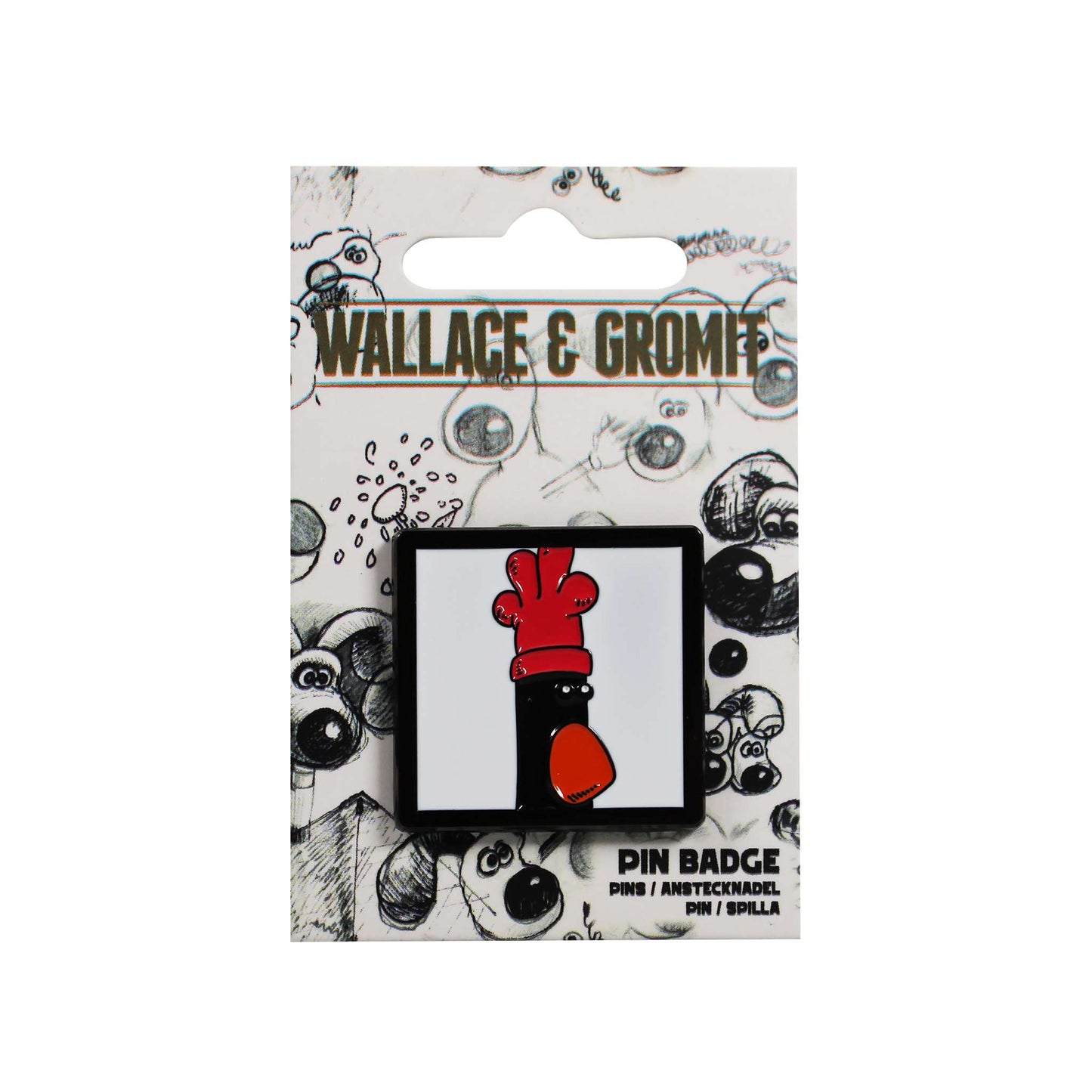 Wallace and Gromit (Feathers McGraw) Pin Badge