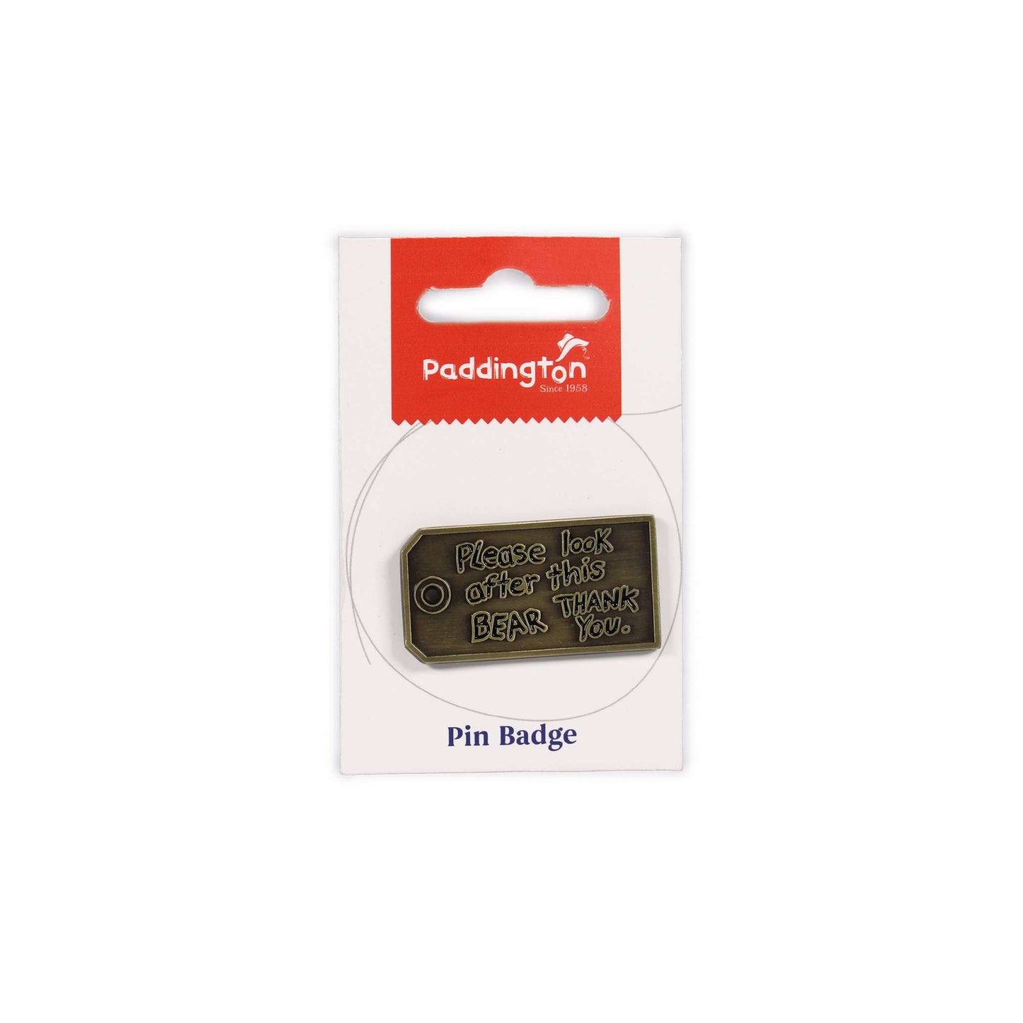 Paddington Bear  (Please Look After this Bear) Pin Badge