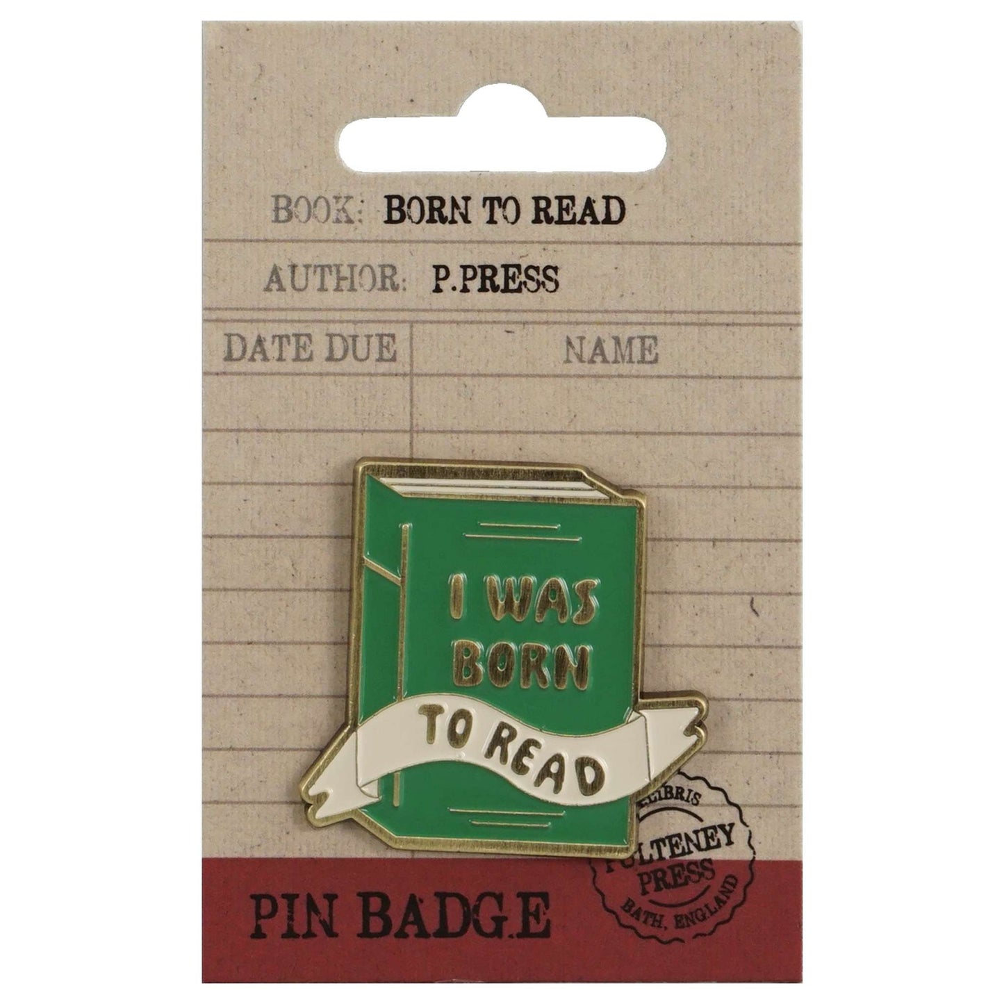 Pin Badge – Born to Read