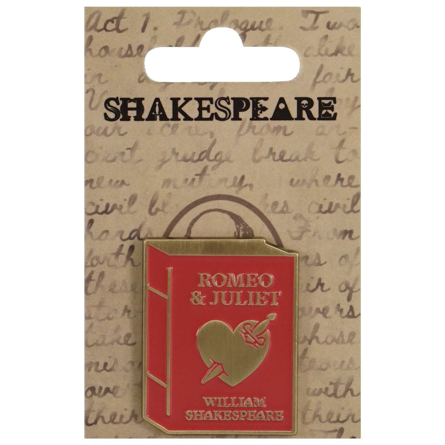 Shakespeare Pin Badge – Romeo & Juliet