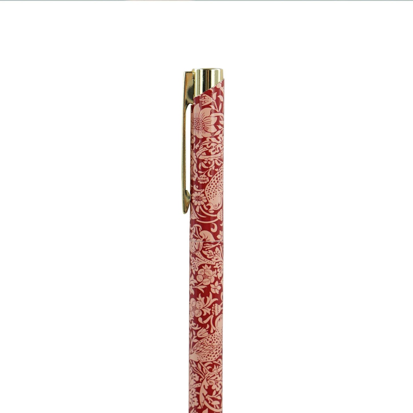 William Morris Pen - Strawberry Thief Raspberry