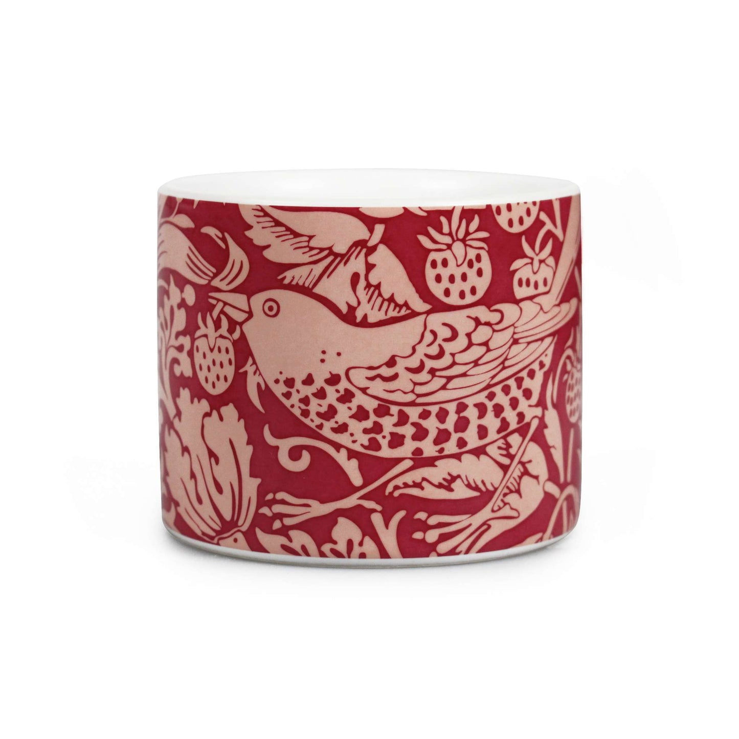 William Morris Plant Pot – StrawberryThief Raspberry