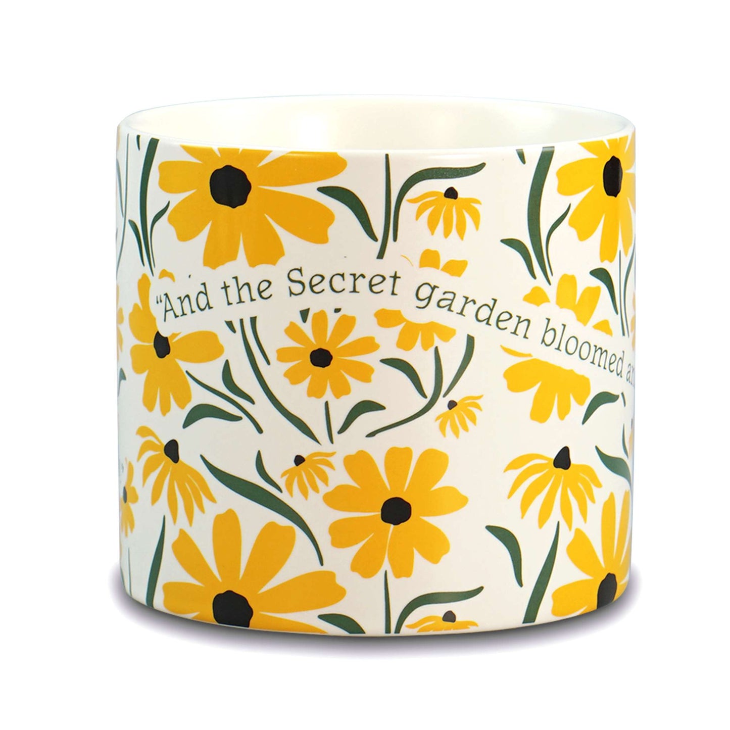The Secret Garden Ceramic Planter 4 Inch - Botanical Gift