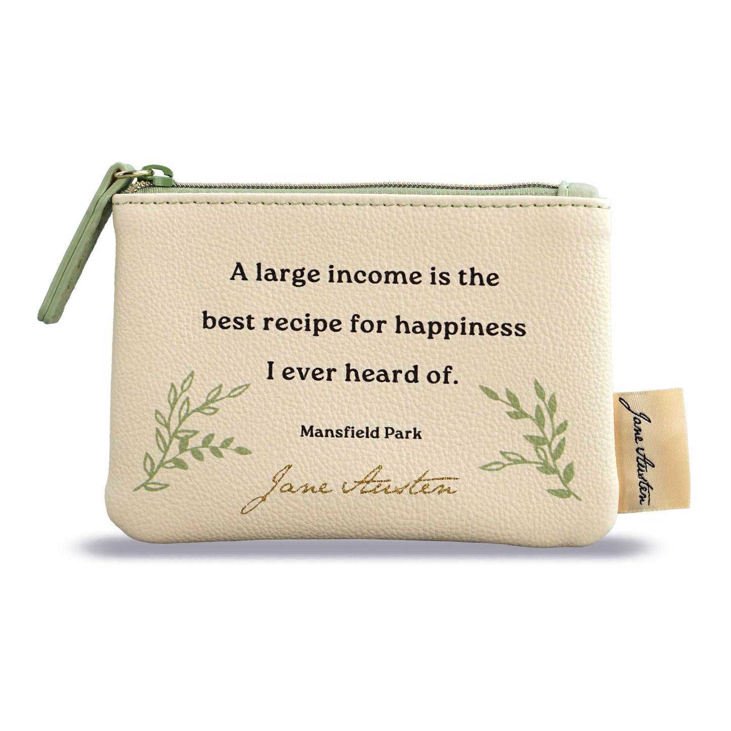Purse Coin PU (3.5" x 5.1") - Jane Austen (Quote)