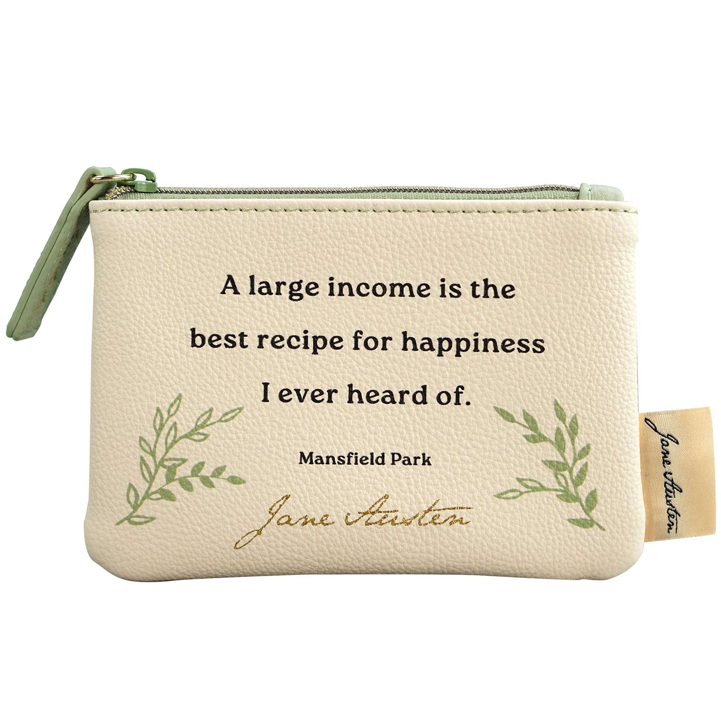 Purse Coin PU (3.5" x 5.1") - Jane Austen (Quote)