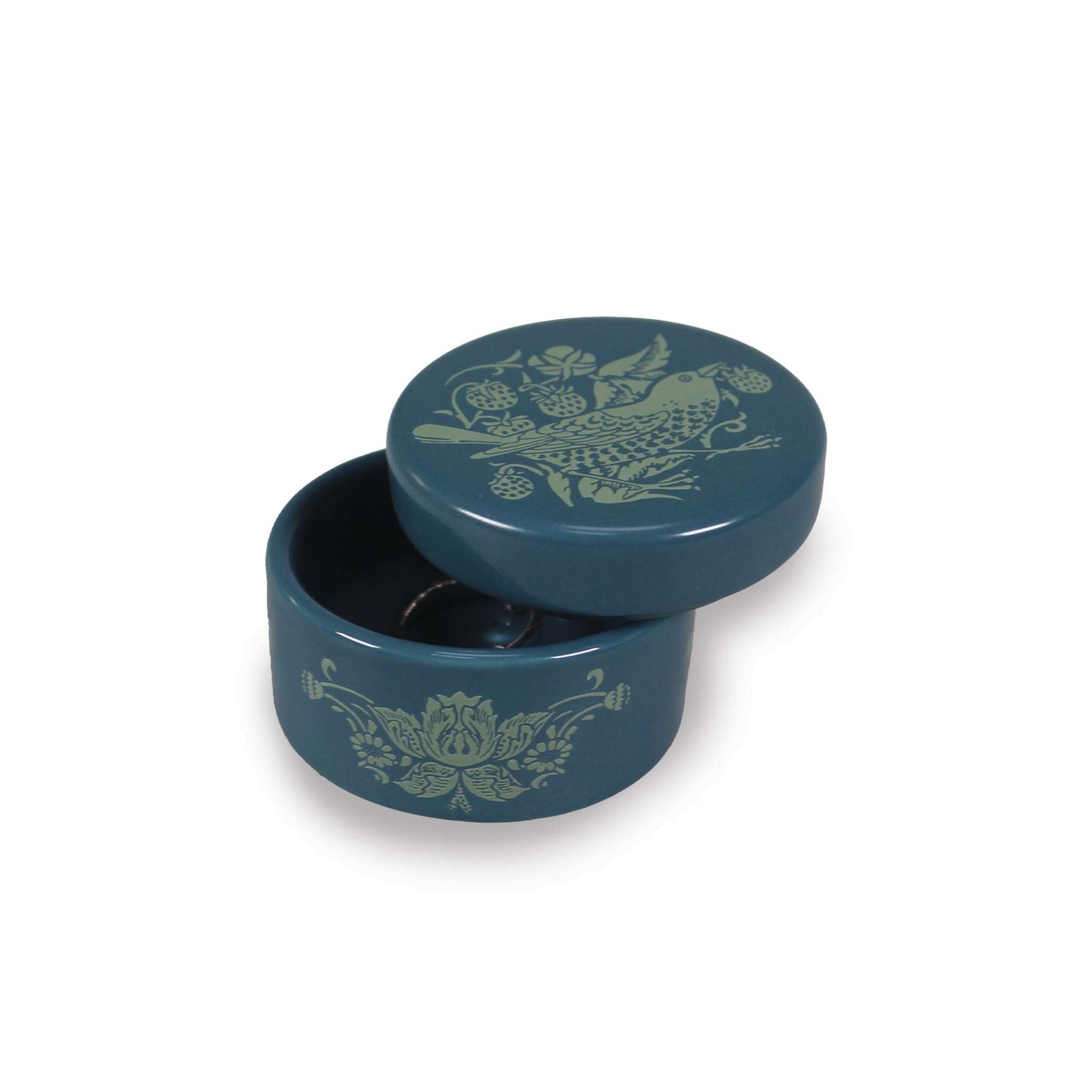 William Morris Jewelry Box – Strawberry Thief Green