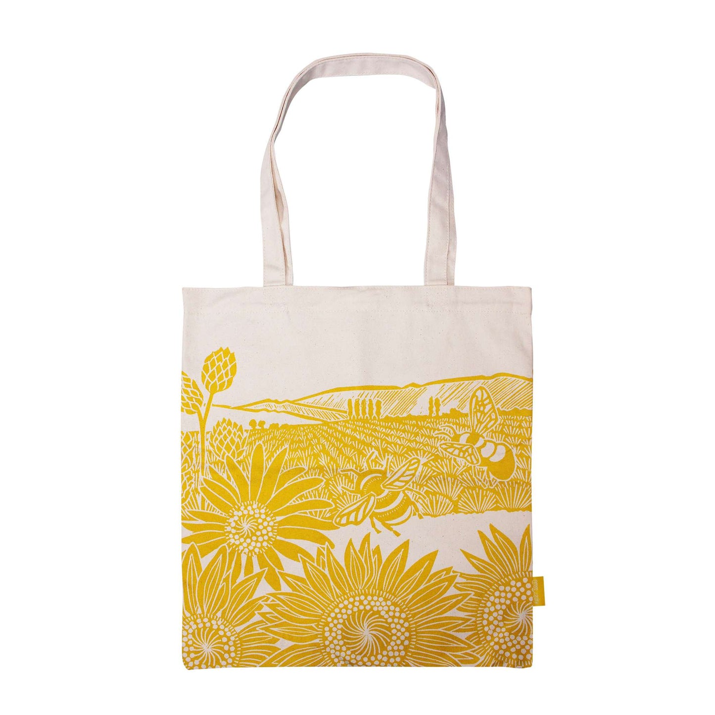Tote Sunflowers Bee Honey Yellow