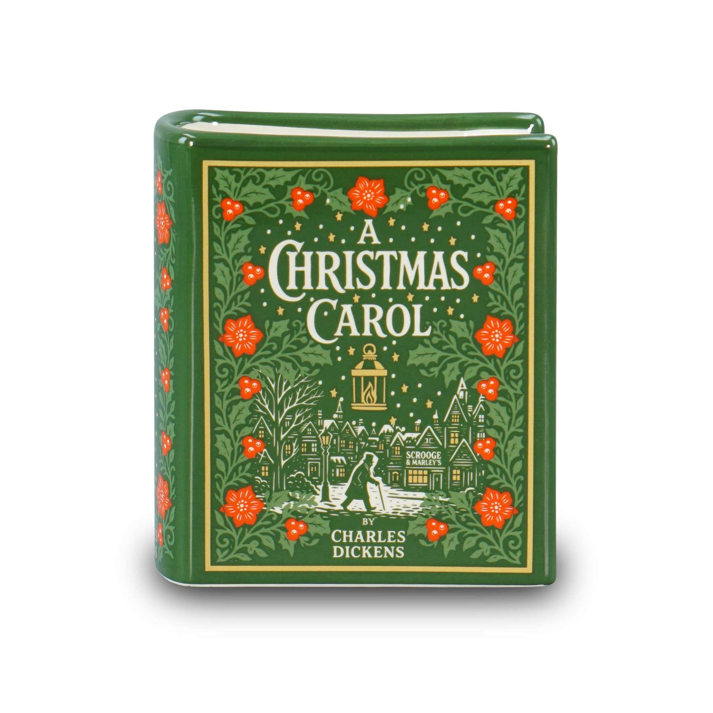 Small Book Pot Ceramic (3.9") - A Christmas Carol