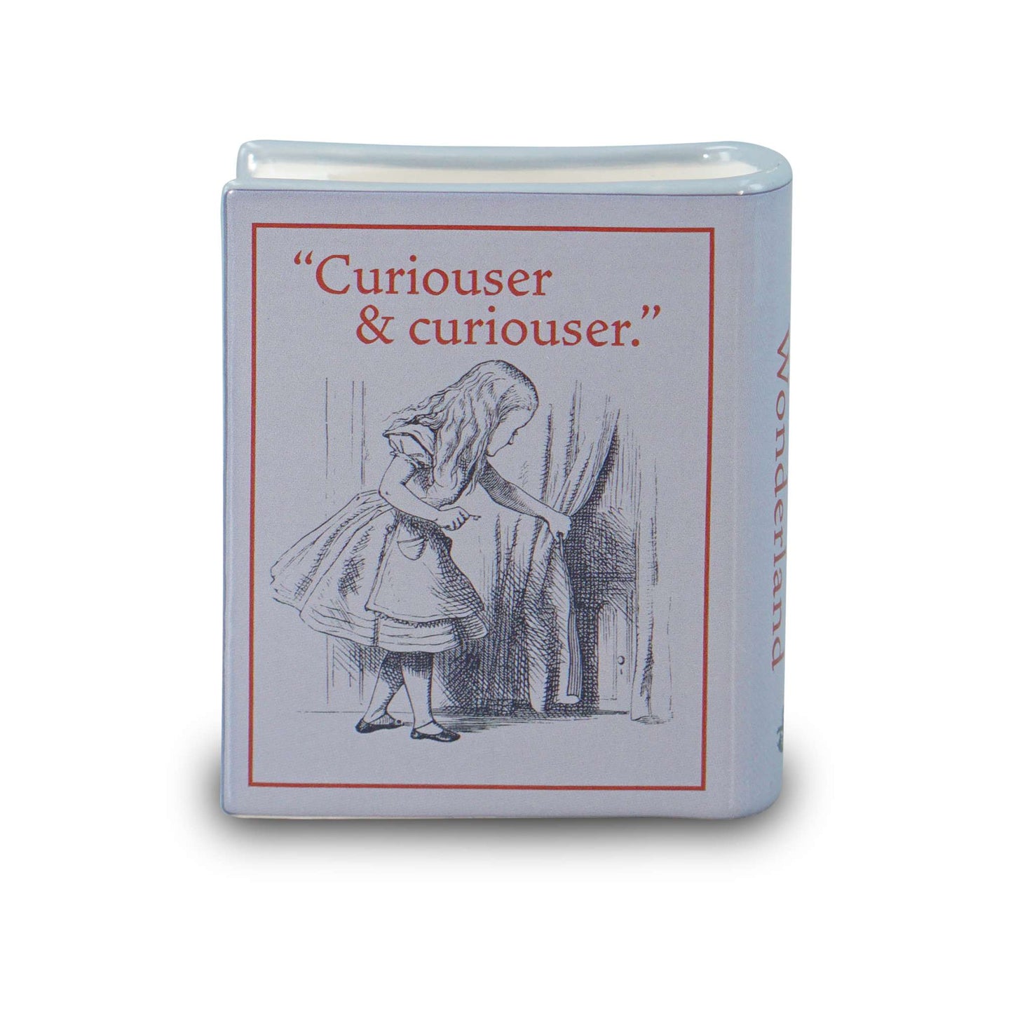 Small Book Pot Ceramic(3.9")-Alice's Adventures in Wonderld