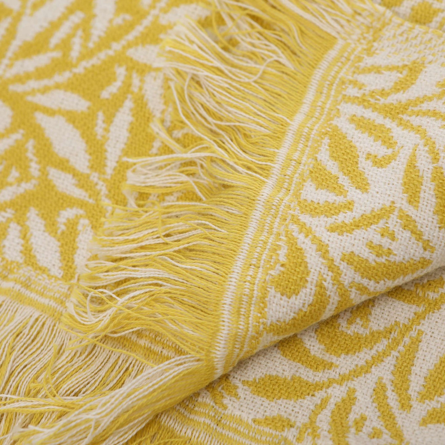 William Morris Throw Blanket – Willow Ochre Yellow