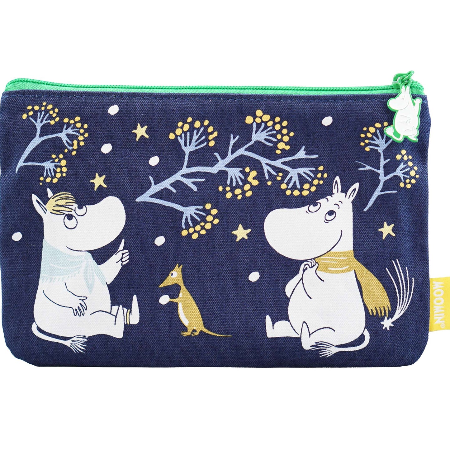 Pouch Cotton (6.2" x 9.4") - Moomin (First Snow)