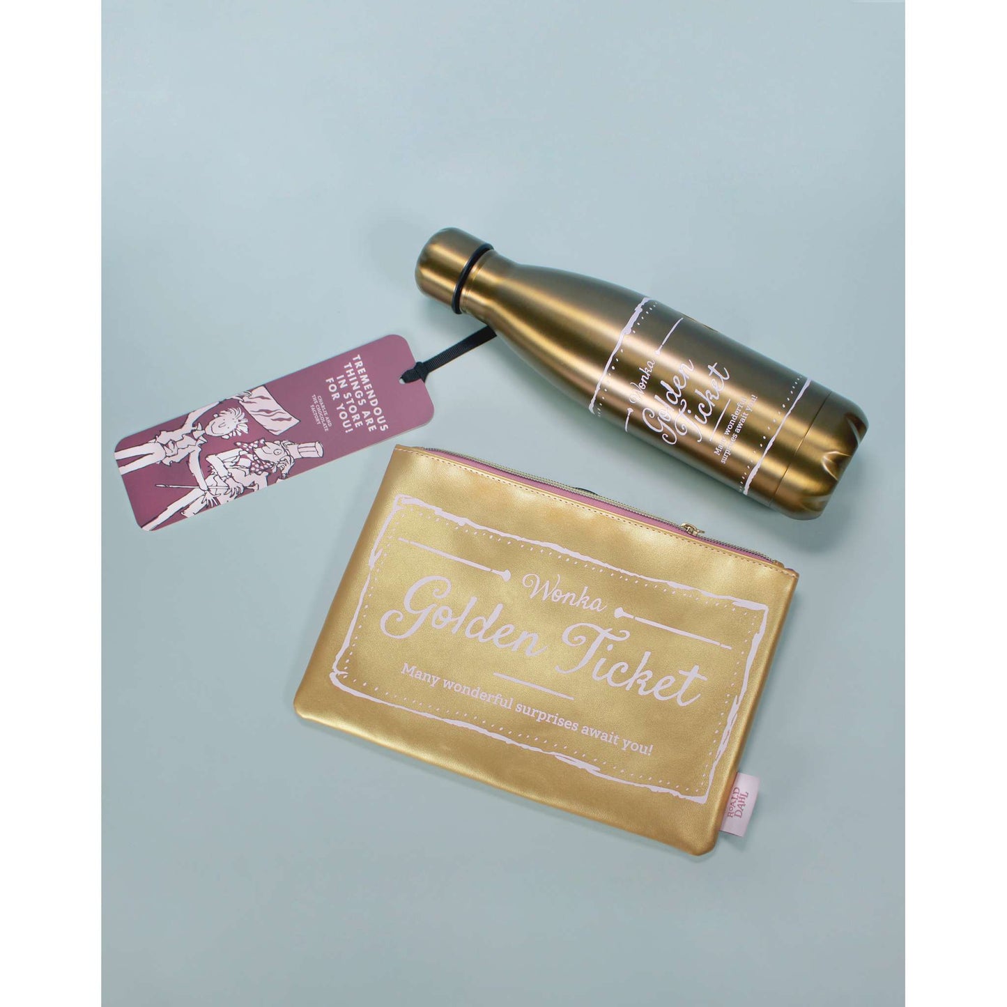 PU Pouch Roald Dahl Charlie Chocolate Factory Golden Ticket