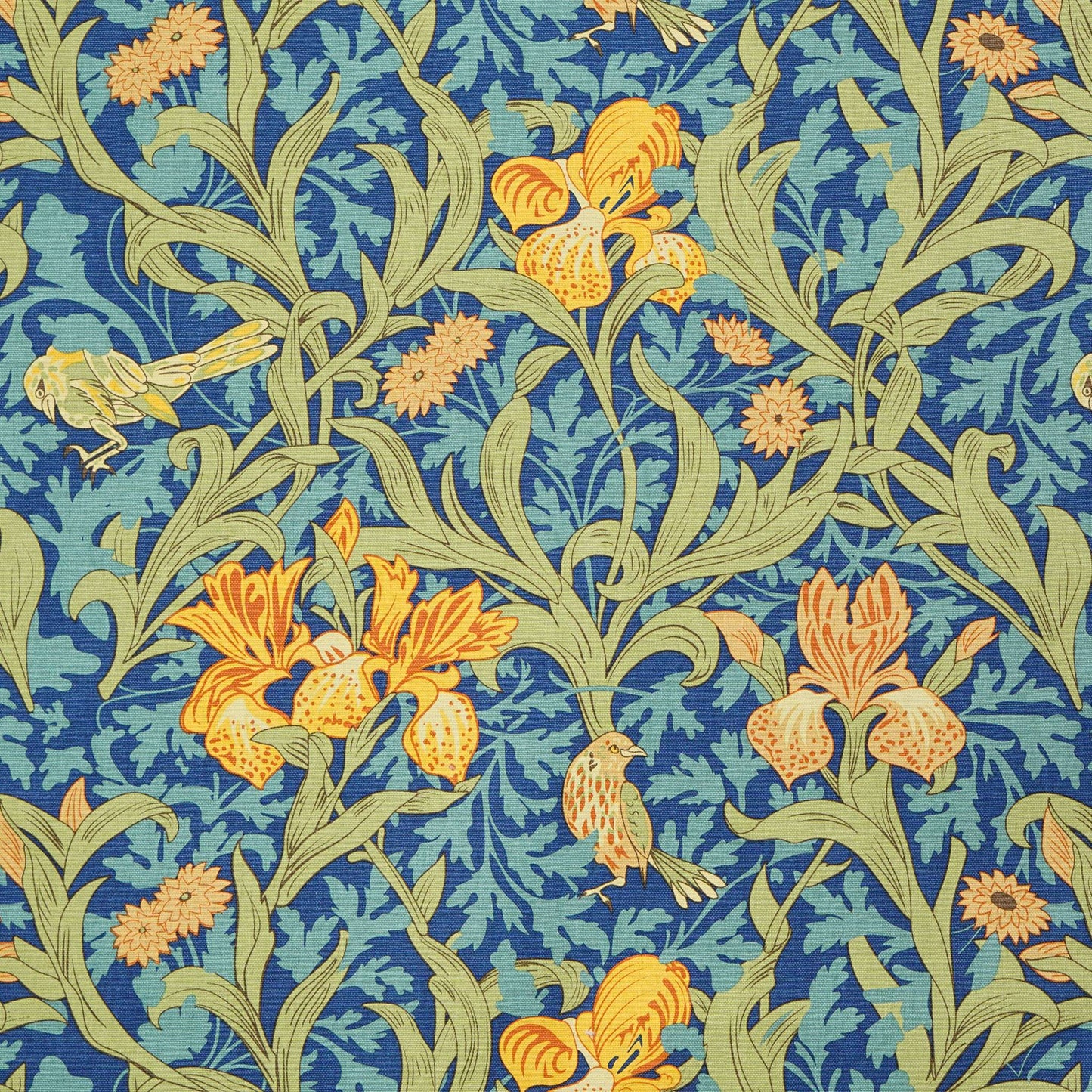 Vintage Iris Floral Tea Towel