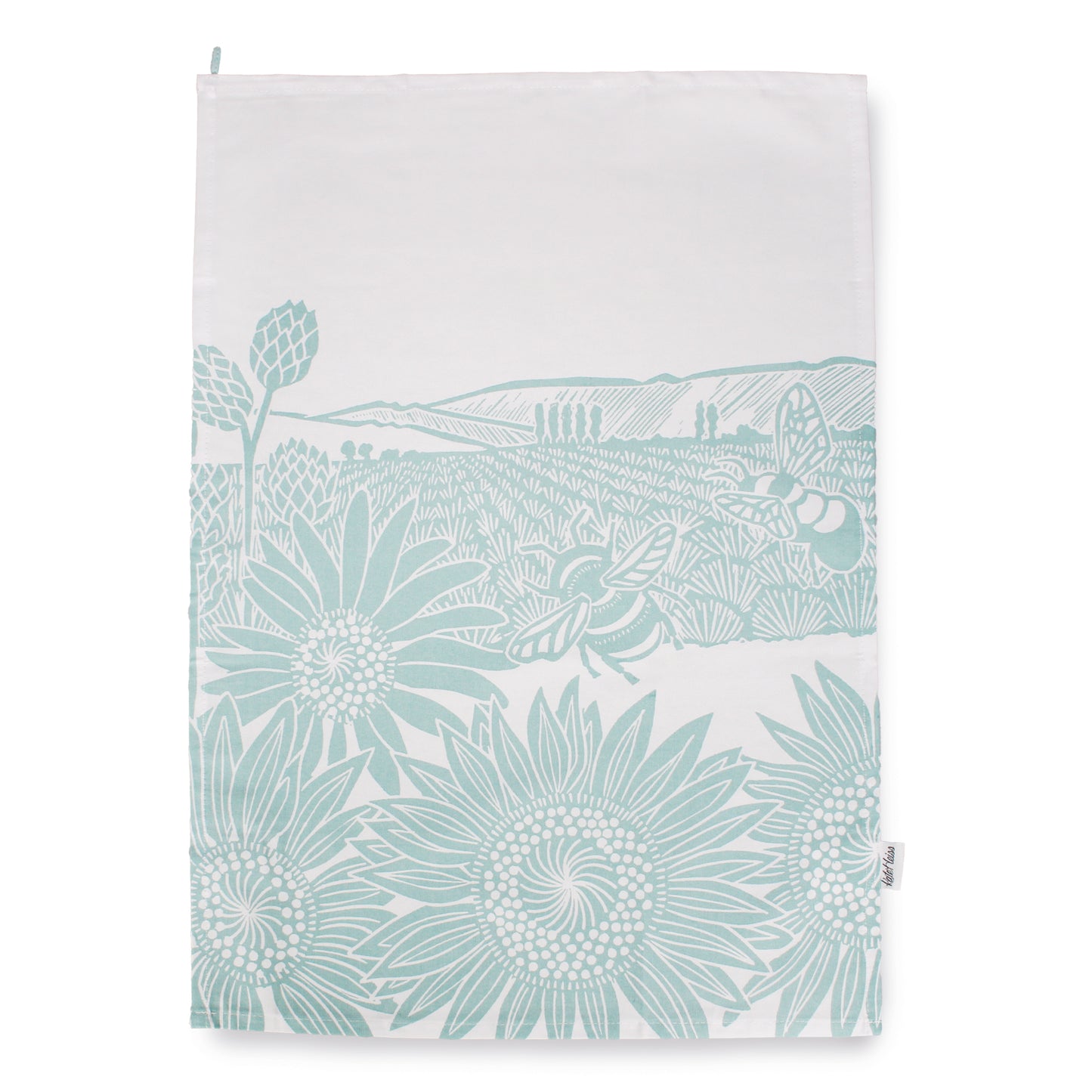 Sunflower Bee Tea Towel