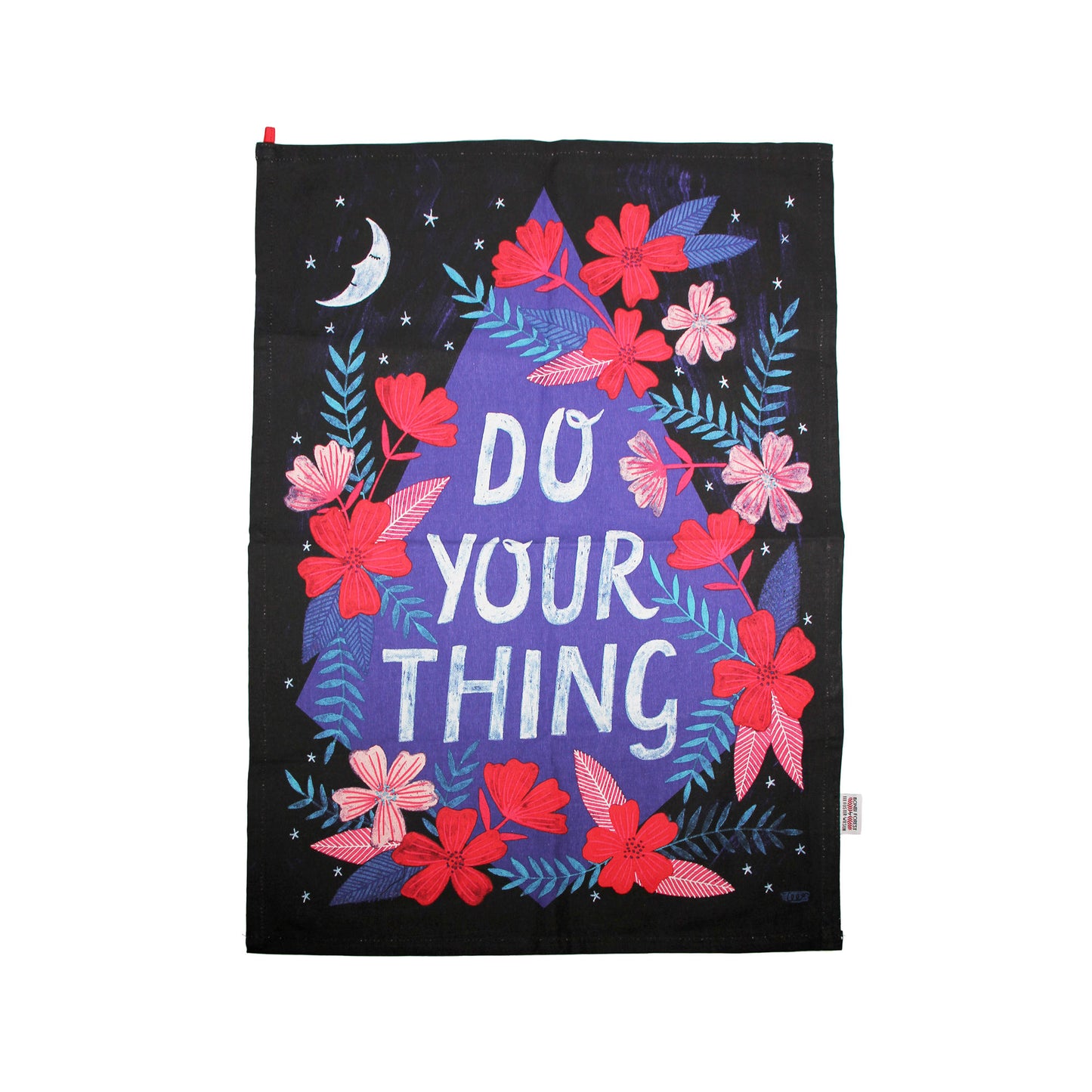 Floral Pattern Do Your Thing Tea Towel