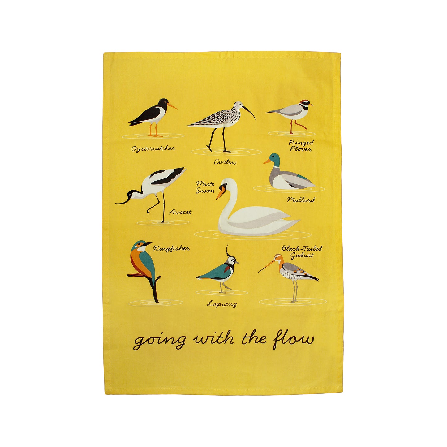 Water Birds Tea Towel