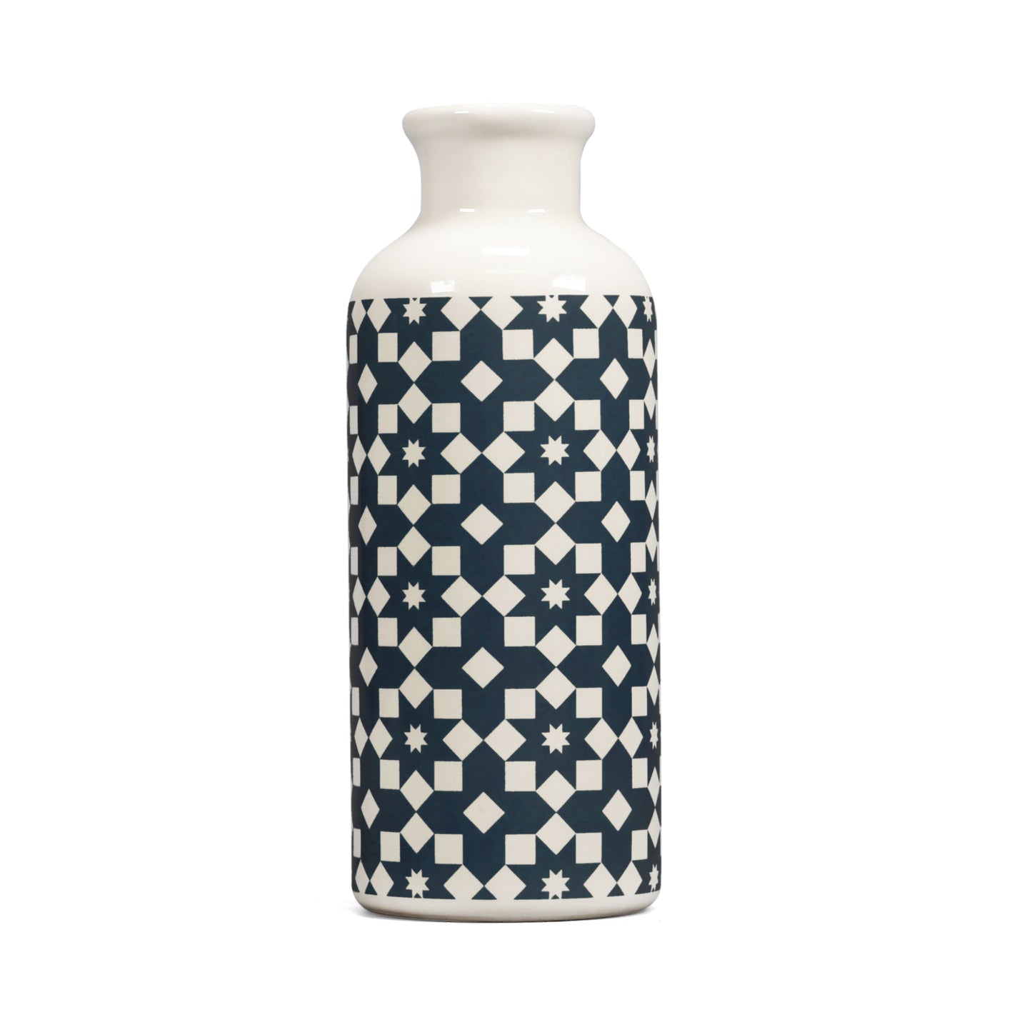Ceramic Vase Tiles Design Dark Blue