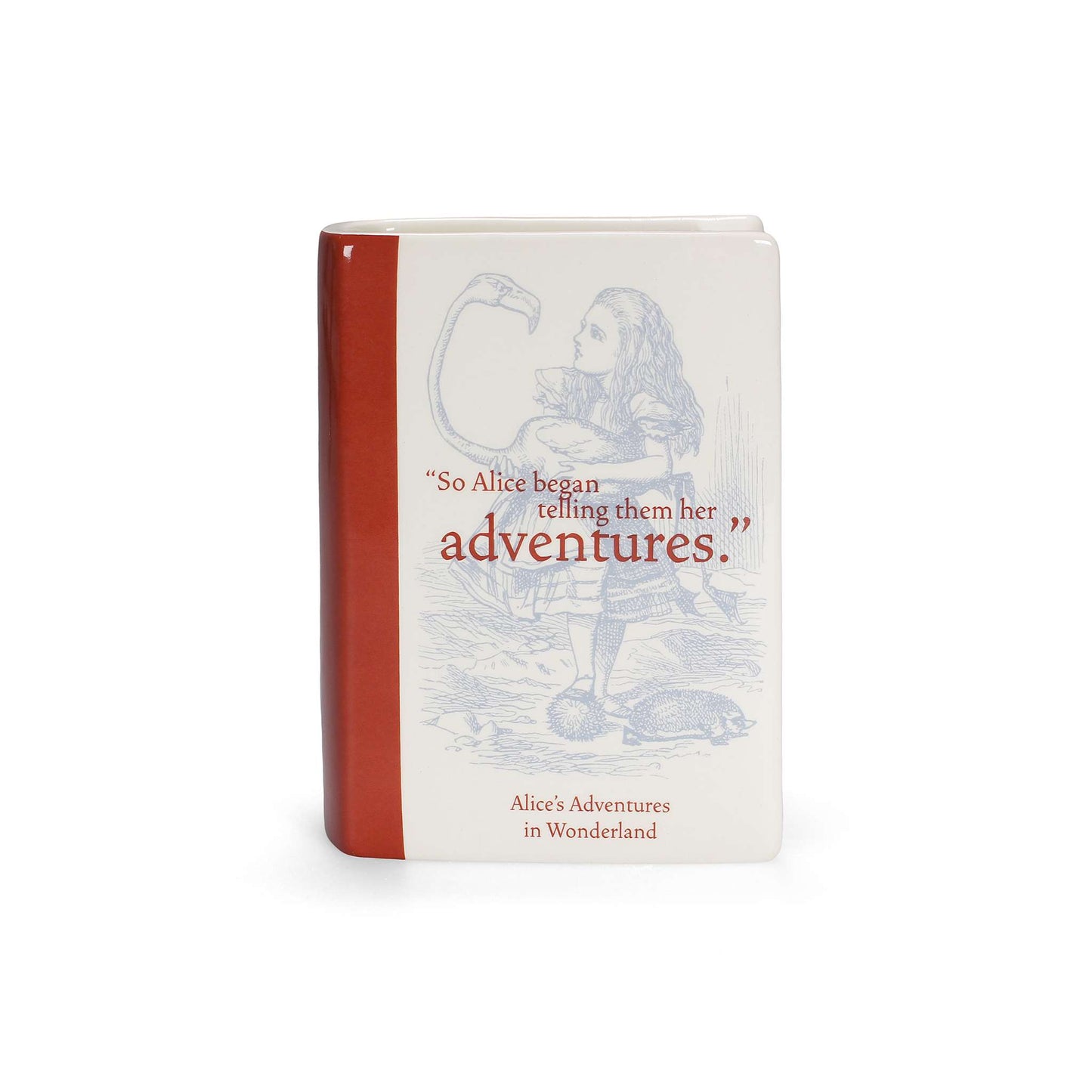 Alice in Wonderland Book Vase