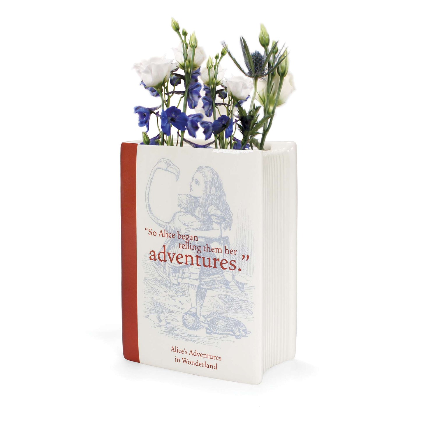 Alice in Wonderland Book Vase