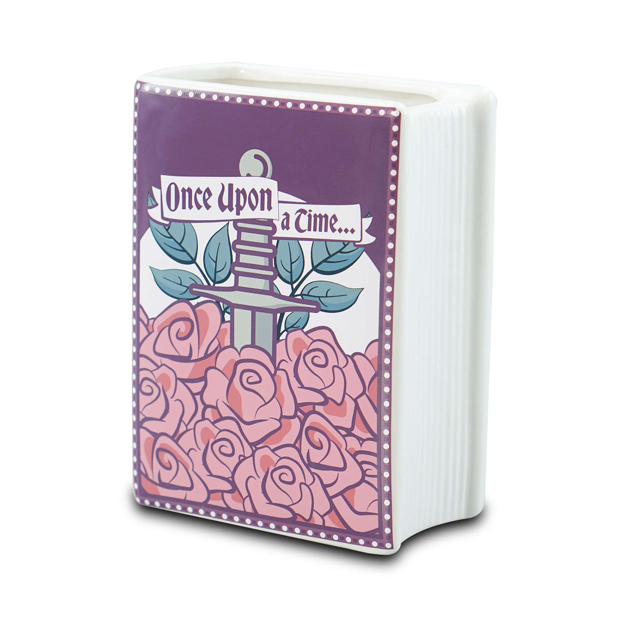 Romantasy Ceramic Book Vase - Once Upon a Time