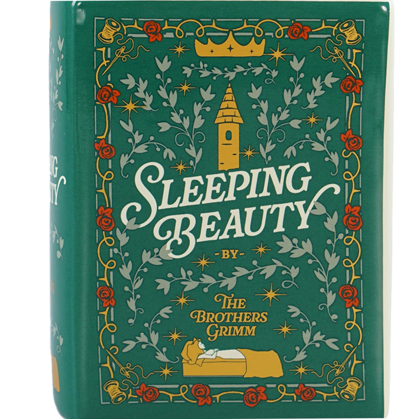 Vase Ceramic Book (5.5") - Sleeping Beauty