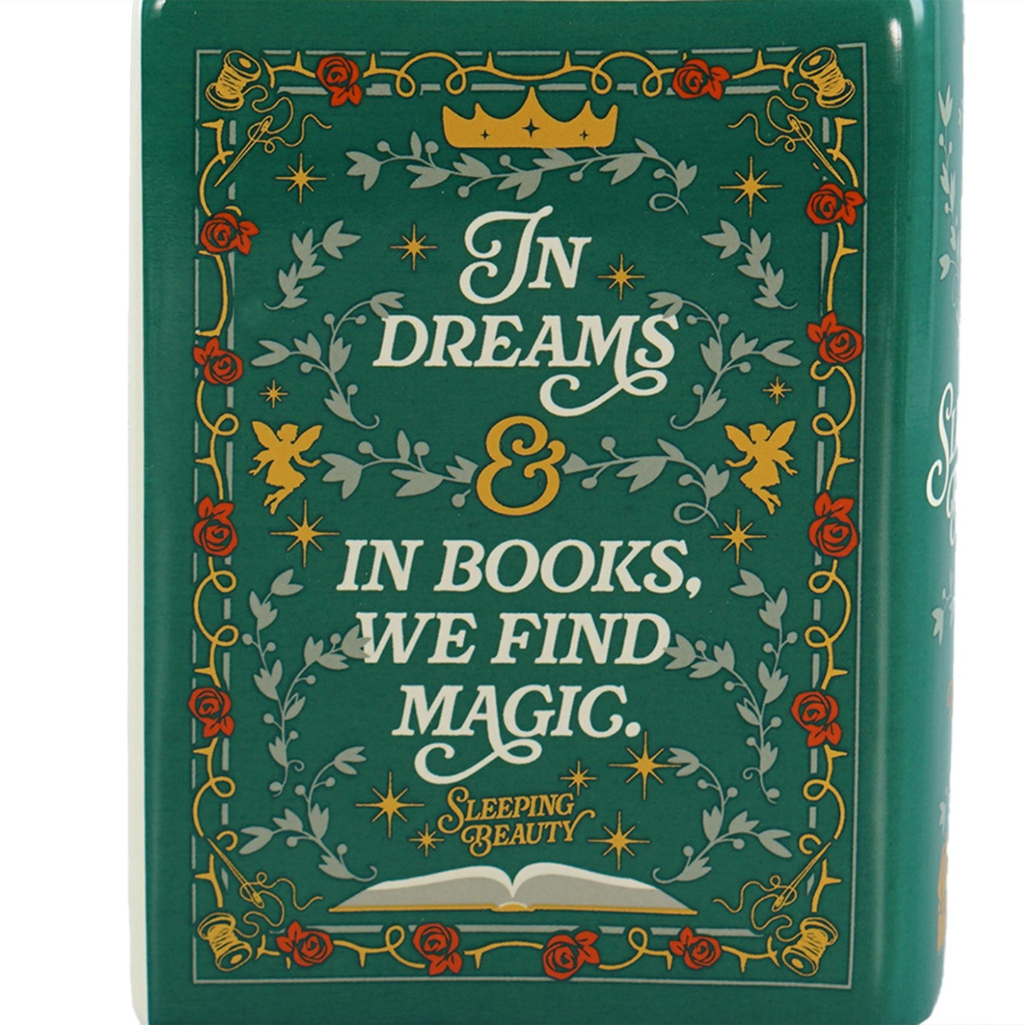 Vase Ceramic Book (5.5") - Sleeping Beauty