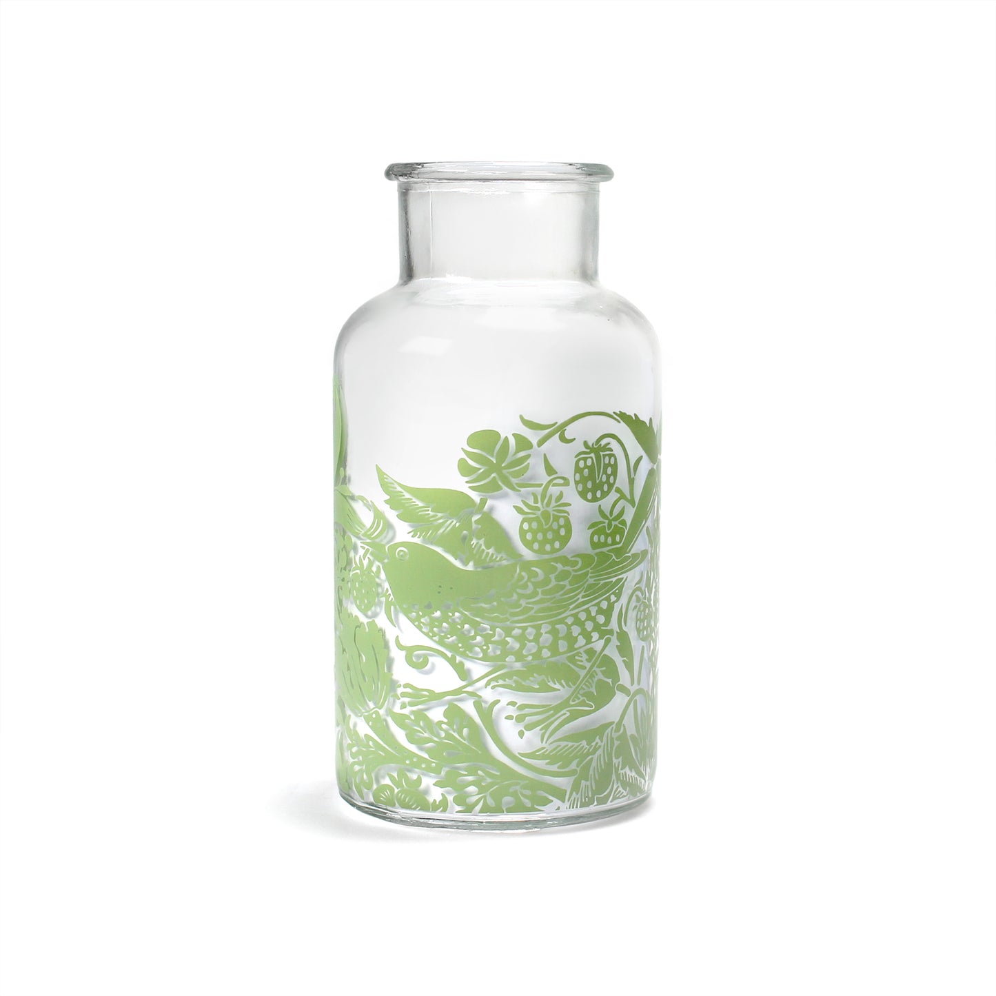 William Morris Vase – Strawberry Thief Sage Green