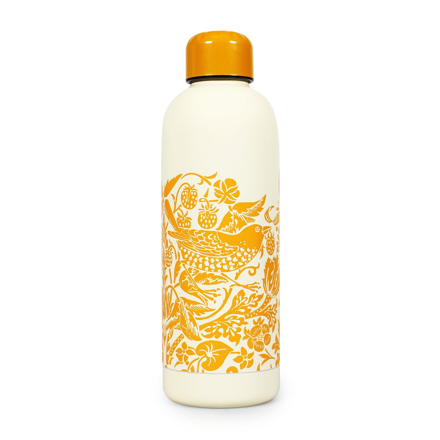 William Morris Water Bottle – Strawberry Thief Yellow