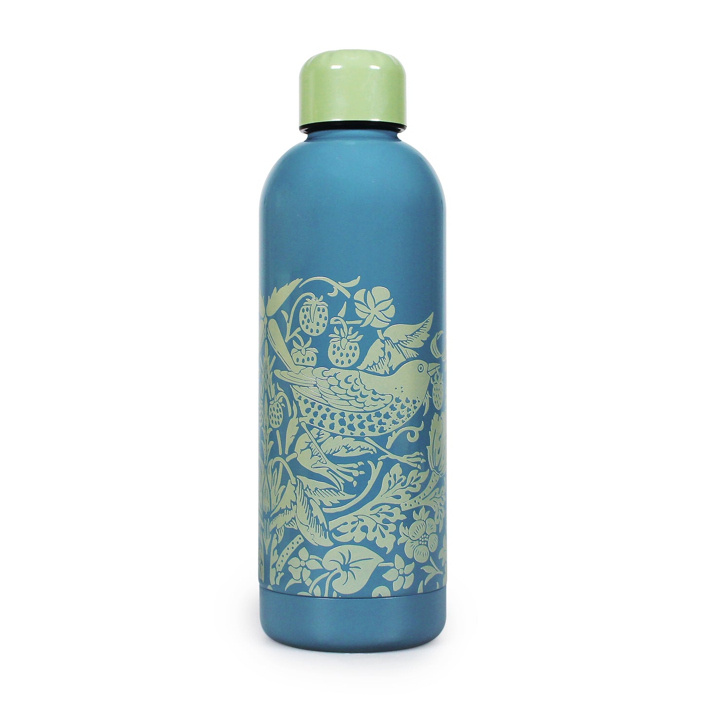 William Morris Water Bottle – Strawberry Thief Sage